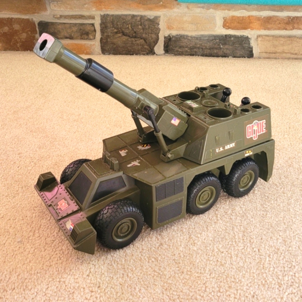 2002 Funrise Hasbro GI Joe Green POWERED ATTACK U.S. ARMY TANK VEHICLE sounds +